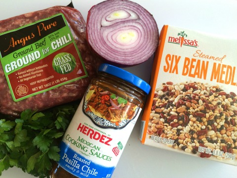 Ingredients for Easy Weeknight Taco Bowls on ShockinglyDelicious.com