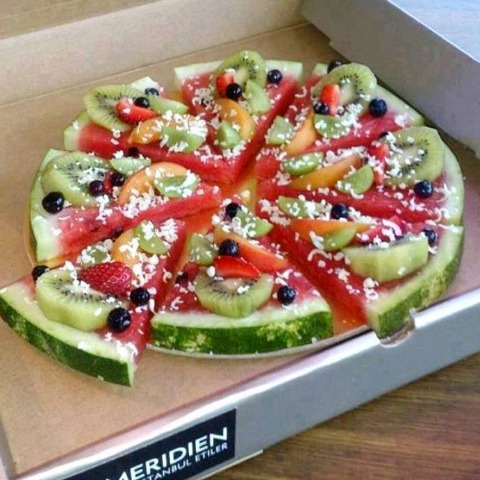 Watermelon Pizza on ShockinglyDelicious.com