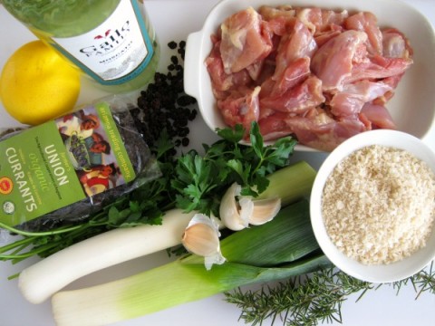 Ingredients for Lemon Leek Moscato Chicken on ShockinglyDelicious.com