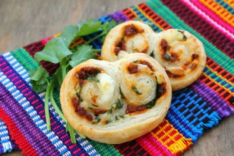 Savory Mexican Elephant Ears | Orejas de Elefante appetizer recipe | ShockinglyDelicious.com