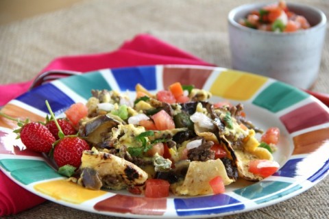 Beef Migas for a Good Breakfast | Mexican Migas recipe for protein breakfast | ShockinglyDelicious.com