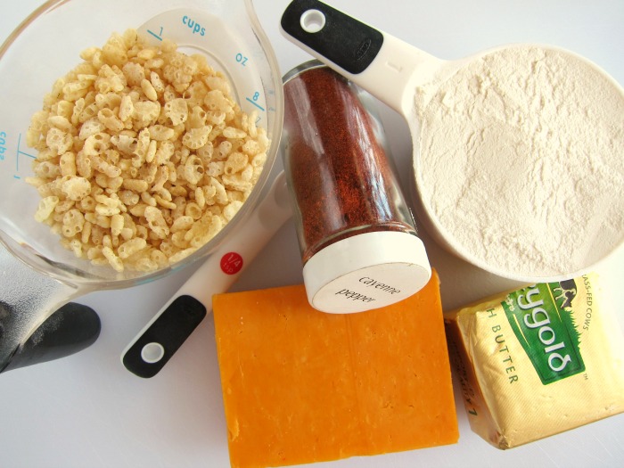 Ingredients assembled on a white counter 