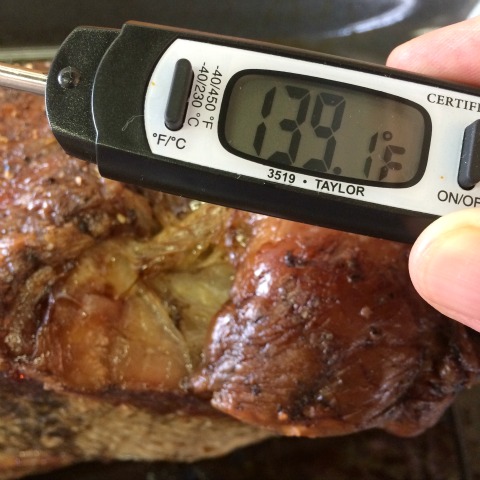 Check the roast with a meat thermometer on ShockinglyDelicious.com