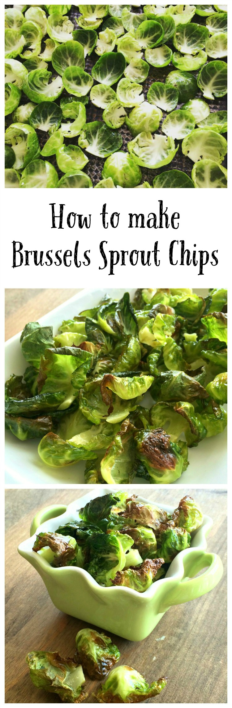 How to make Brussels Sprout Chips for healthy vegan snacking | ShockinglyDelicious.com