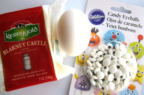 Ingredients for Cheesy Egg Mummy for Halloween Kerrygold