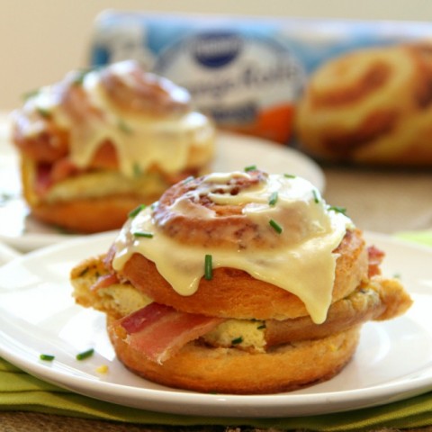 Bacon-Orange Breakfast Sandwiches on ShockinglyDelicious.com