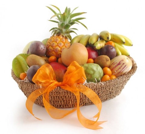 Deluxe Exotic and Tropical Fruit Basket from Melissa's Produce