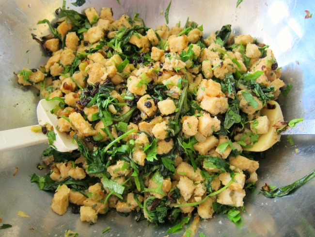 Mix the stuffing in a big bowl on ShockinglyDelicious.com Mix the stuffing in a big bowl on ShockinglyDelicious.com