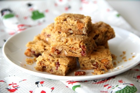 Butterscotch Pecan Shortbread recipe on ShockinglyDelicious.com