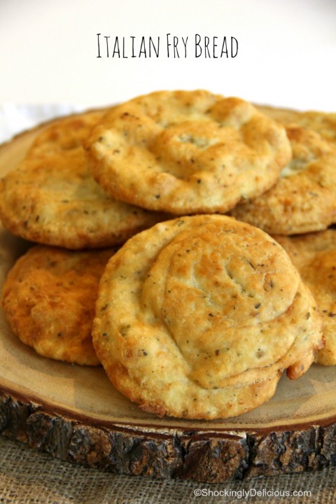 Italian Fry Bread Recipe on ShockinglyDelicious.com