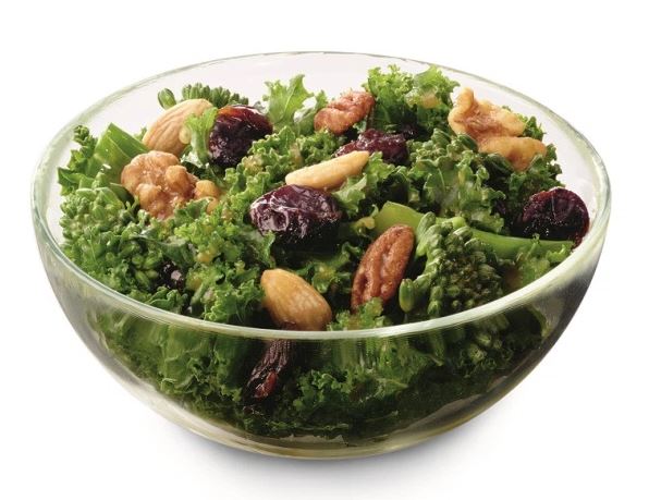 SuperFood Side Salad at Chick-Fil-A in a glass bowl