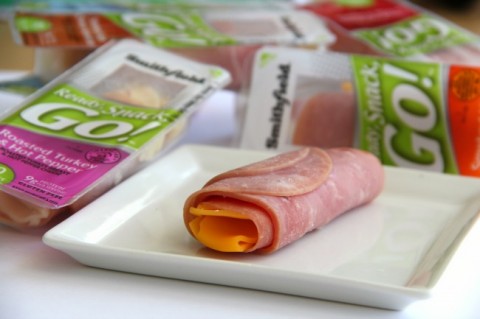 Ready, Snack, Go! protein snacks are individually wrapped, 100-calorie meat-and-cheese snacks perfect for busy lives and smart snacking. | ShockinglyDelicious.com