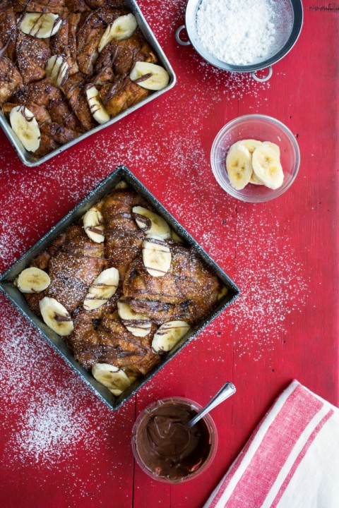 Croissant Bread Pudding on ShockinglyDelicious.com