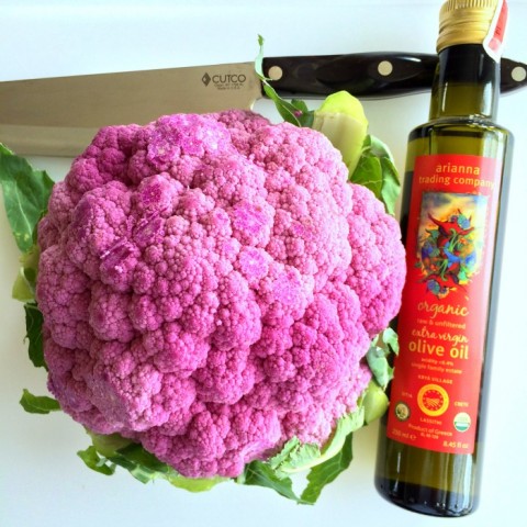 Ingredients for Purple Cauliflower Steaks on ShockinglyDelicious.com