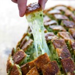 Pull Apart Pesto Bread on ShockinglyDelicious.com
