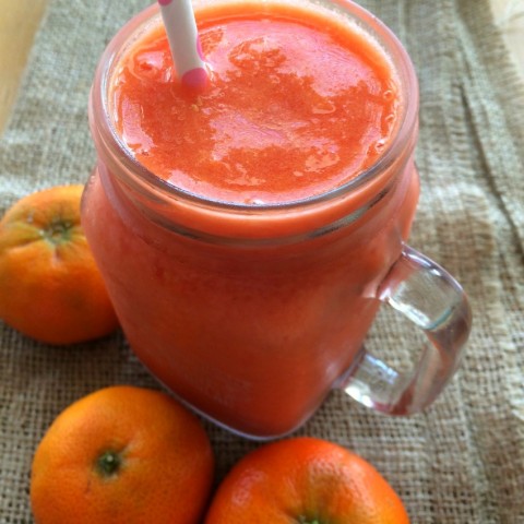 Tangerine Raspberry Citrus Cooler Recipe on ShockinglyDelicious.com