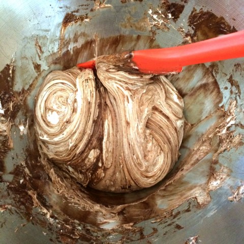 Chocolate and marshmallow fluff for No-Churn Fluffy Milk Chocolate Ice Cream on Shockingly Delicious.com