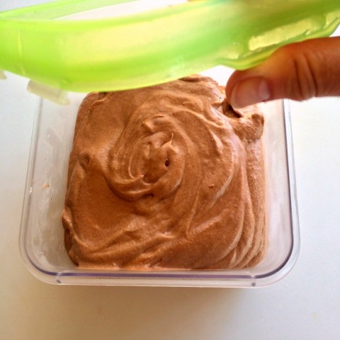 Put the lid on No-Churn Fluffy Milk Chocolate Ice Cream on Shockingly Delicious.com