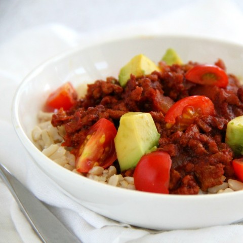 Triple Hatch Chile Turkey Bowl easy recipe on ShockinglyDelicious.com