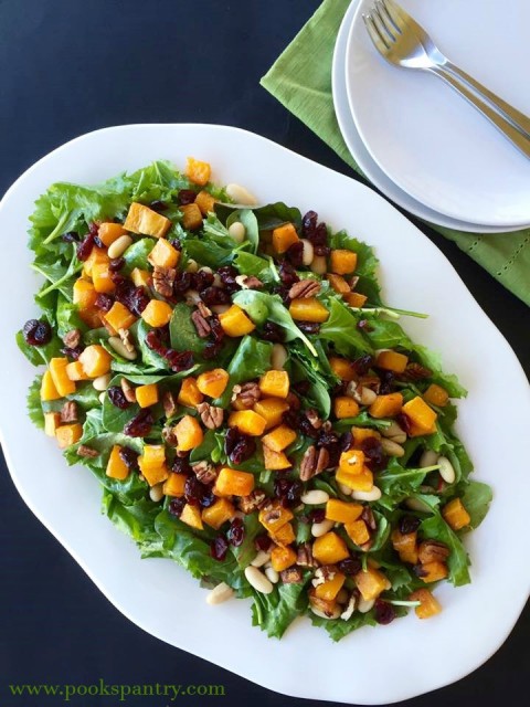 arugula-butternut-and-white-bean-salad-with-maple-vinaigrette-from-pooks-pantry