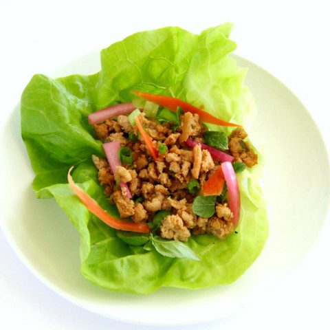 Thai-Inspired Turkey Lettuce Wraps 