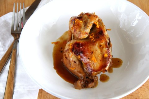 Orange-sauced Cornish Game Hens make an elegant poultry dinner for a special night in, or when you want to impress your family or guests. Don't tell anyone the slow cooker made it easy. 