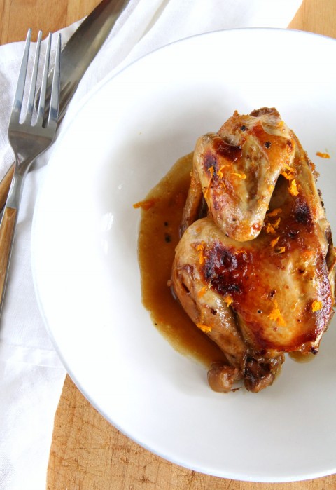 Slow Cooker Cornish Game Hens with Cointreau Orange Sauce on ShockinglyDelicious.com Game Hens make an elegant poultry dinner for a special night in, or when you want to impress your family or guests. Don't tell anyone the slow cooker made it easy. 