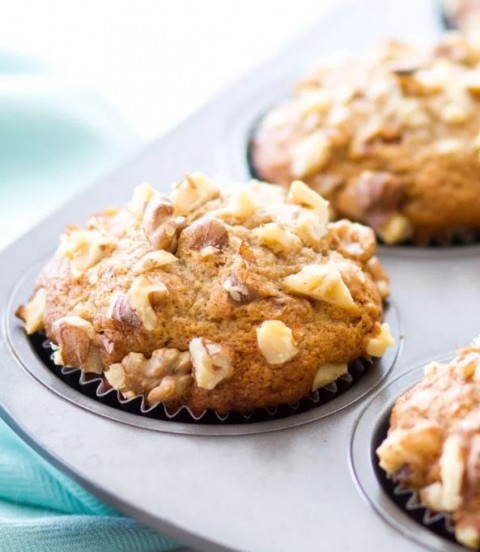 Banana Nut Muffins _ A Latte Food