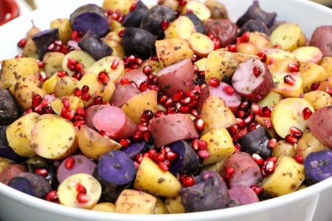 Mojito Potato Pomegranate Salad by Raghaven Iyer