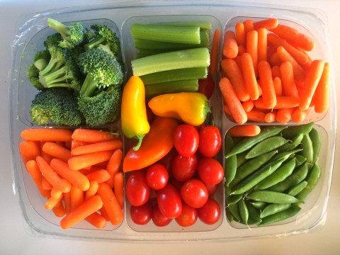 Vegetable tray on ShockinglyDelicious.com