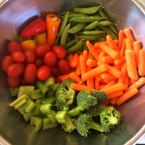 Vegetables in the bowl on ShockinglyDelicious.com