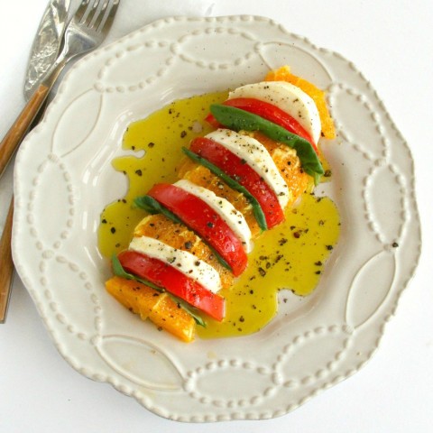 California Caprese Salad recipe on ShockinglyDelicious.com