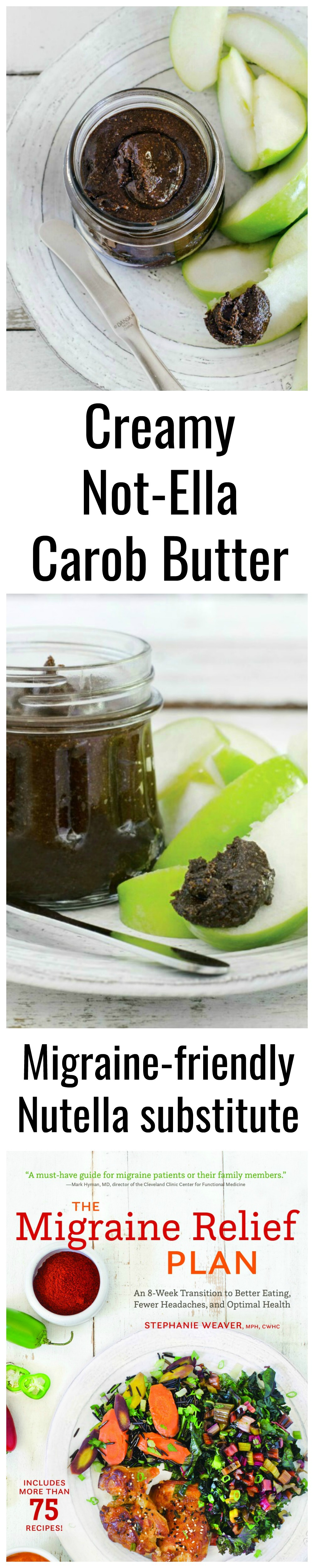 Creamy Not-Ella Carob Butter substitute for Nutella on ShockinglyDelicious.com