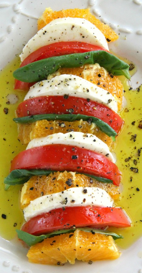 Easy California Caprese Salad recipe on ShockinglyDelicious.com