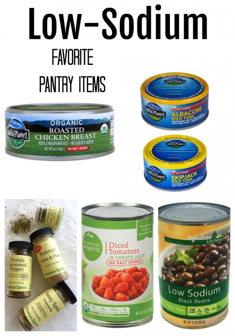 Low-Sodium Favorite Pantry Items on ShockinglyDelicious.com