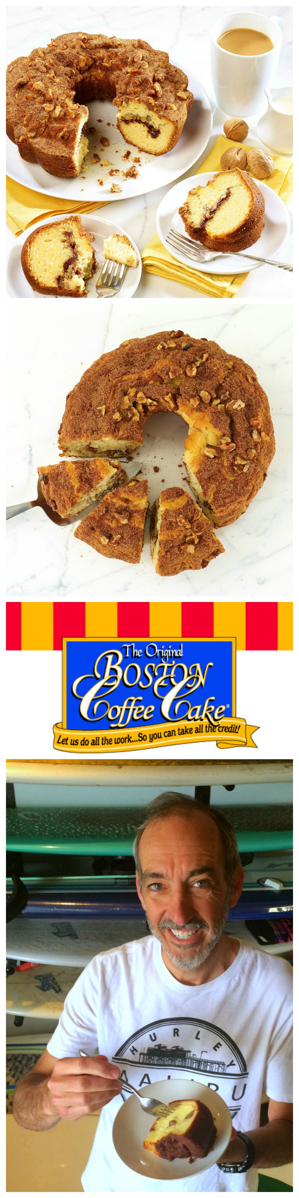 Boston Coffee Cake baked goods make a great thank-you gift