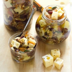 French-Style Marinated Cheese on ShockinglyDelicious.com
