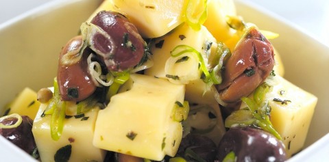 French-Style Marinated Cheese recipe on ShockinglyDelicious.com