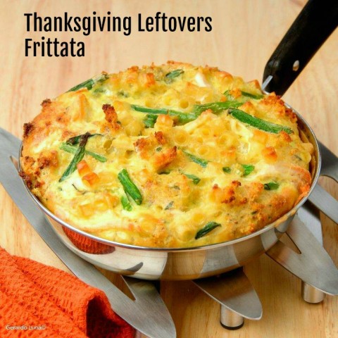 Thanksgiving Leftovers Frittata for an easy dinner