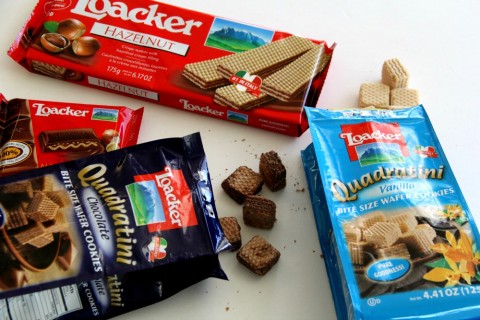 Loacker wafers used for Cookies and Cream Parfaits on ShockinglyDelicious.com