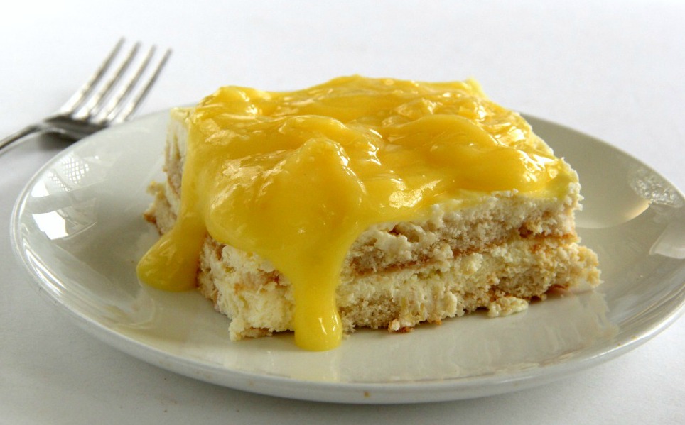 Lemon Icebox Cake: Actress Valerie Bertinelli shares her recipe for this creamy, tangy, lemony comfort dessert with no baking involved. Just layer, refrigerate and voila! 