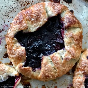 Rustic Bluebarb Tart (aka Crostata) in Art of the Pie Leaf Lard and Butter Dough