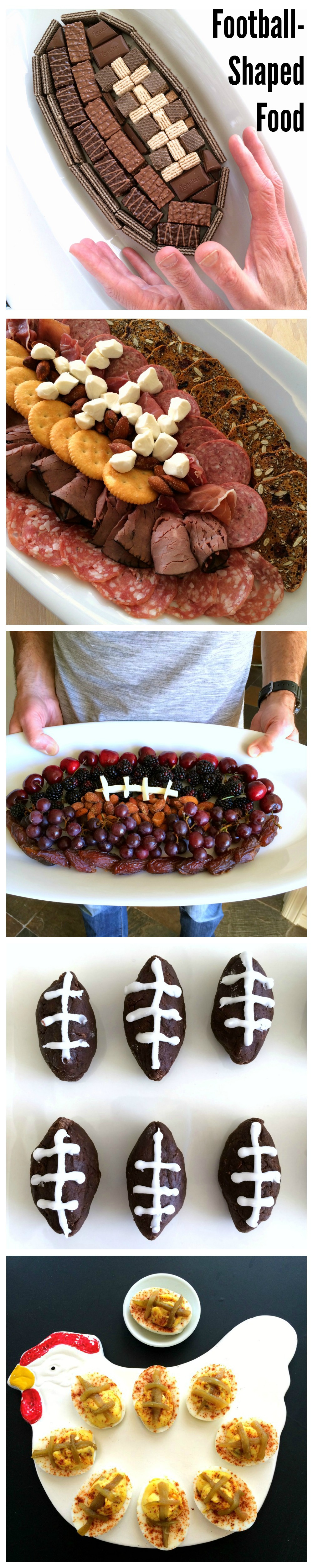 Football-Shaped Food for Game Day on ShockinglyDelicious.com