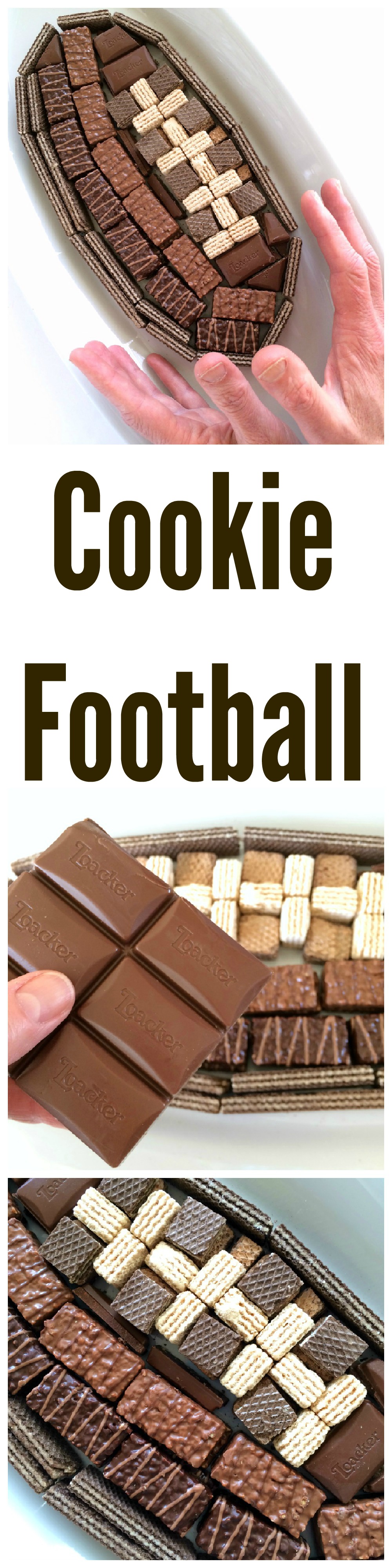 Game Day Cookie Football on ShockinglyDelicious.com