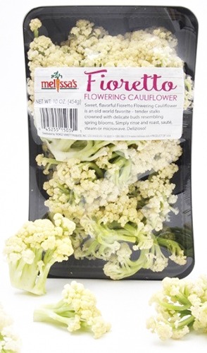 Fioretto Flowering Cauliflower from Melissa's Produce Fioretto Flowering Cauliflower package from Melissa's Produce