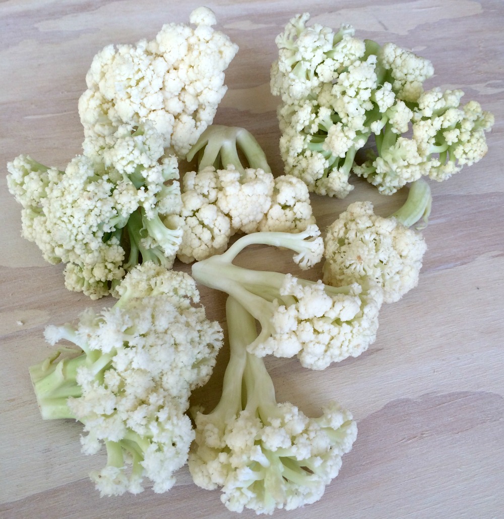 How do you prepare flowering cauliflower?