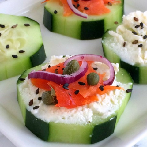 Cucumber Smoked Salmon Appetizer Bites