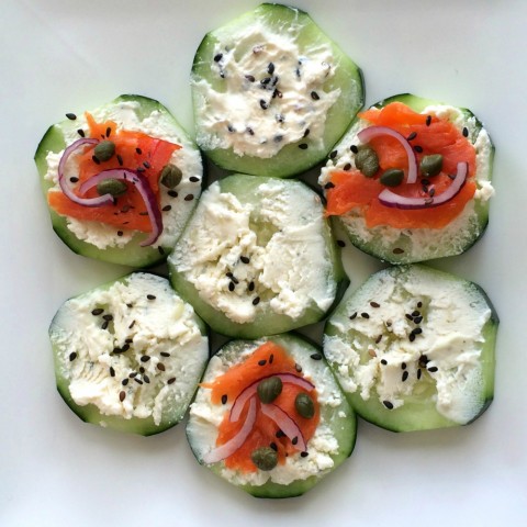 Cucumber Smoked Salmon Appetizer Recipe