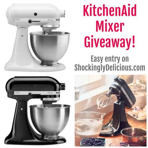 KitchenAid Mixer Giveaway on ShockinglyDelicious.com