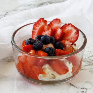 Fluffy Strawberry Cloud Dessert on ShockinglyDelicious.com